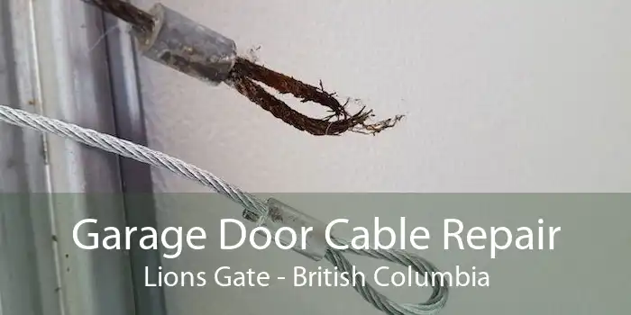 Garage Door Cable Repair Lions Gate - British Columbia