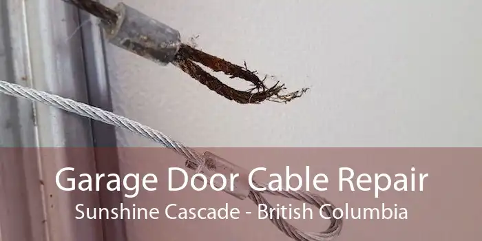 Garage Door Cable Repair Sunshine Cascade - British Columbia