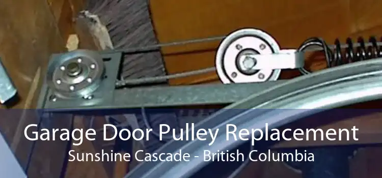 Garage Door Pulley Replacement Sunshine Cascade - British Columbia