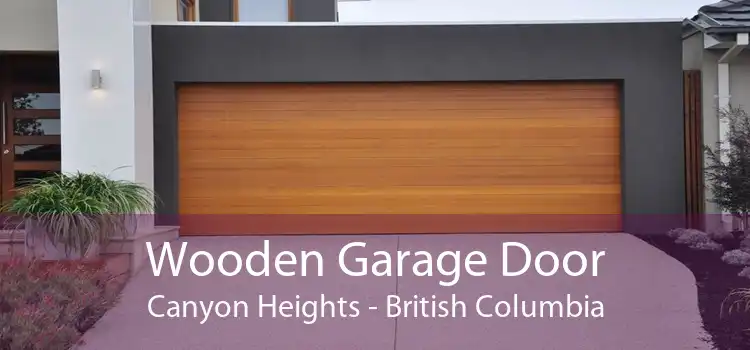 Wooden Garage Door Canyon Heights - British Columbia